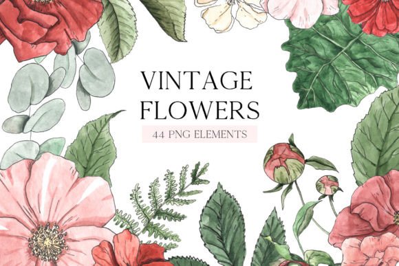 Download Watercolor Vintage Fall Flowers Clipart - Flowers clipart Collection