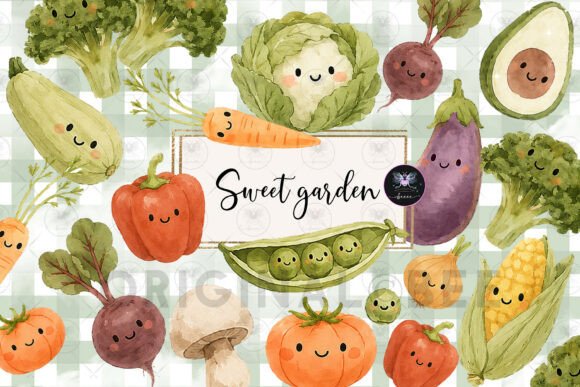 Download Cute Garden Clipart Watercolor - Garden clipart Collection