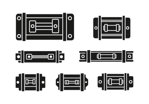 Download Vintage Luggage Latches Clipart - Vintage luggage Collection